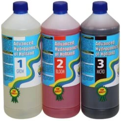 Kit Advanced Hydroponics Grow, Bloom, Micro 1L, 5L, 10L