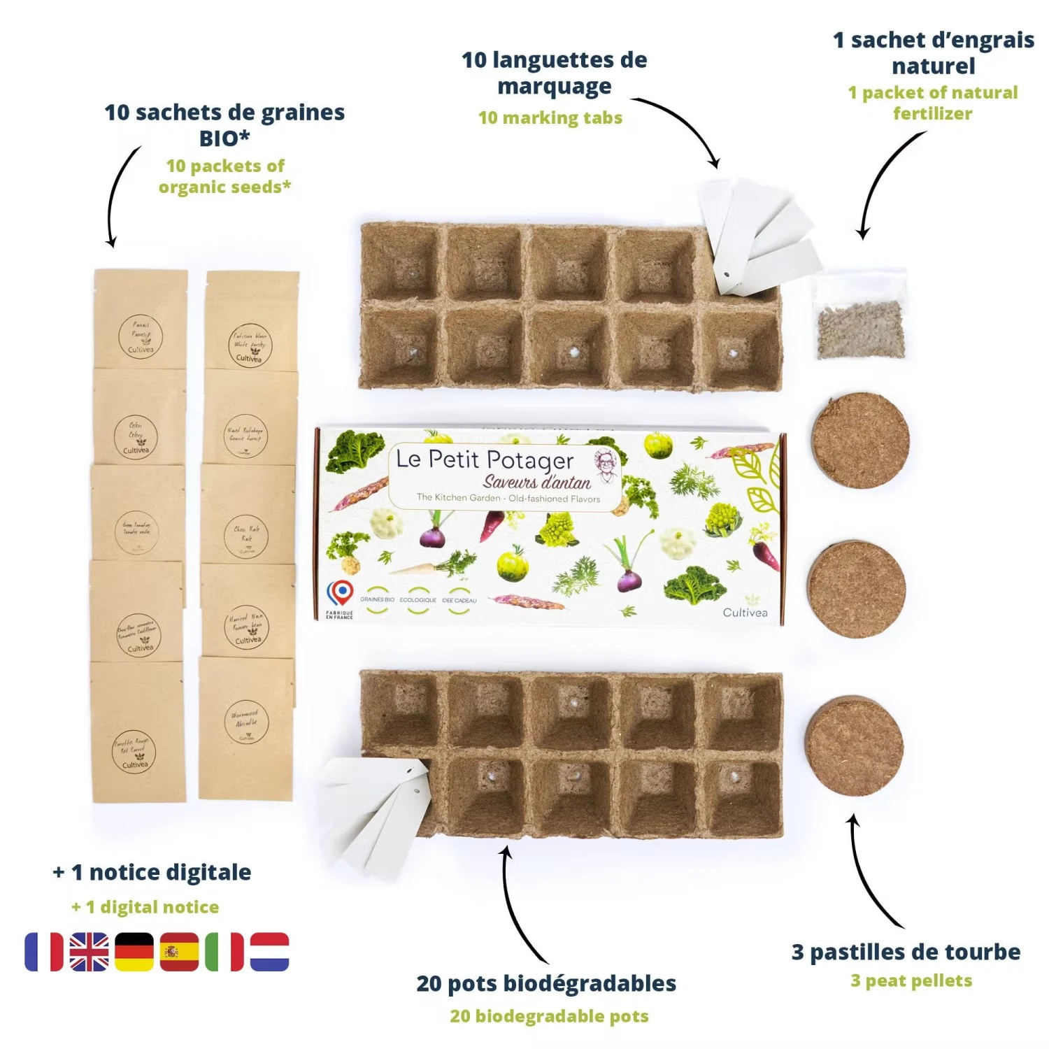 Set Di Coltivazione Verdure Bio - Sapori Antichi - immagine 4