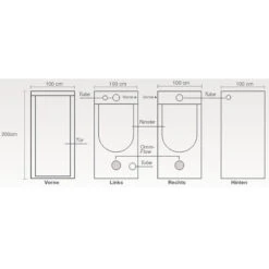 HOMEbox Ambient Q100 - 100 X 100 X 200 Cm